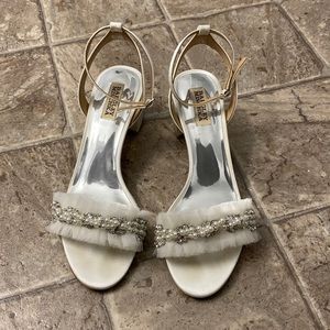 Badgley Mischka Talitha Heeled Sandal - Soft White, 9